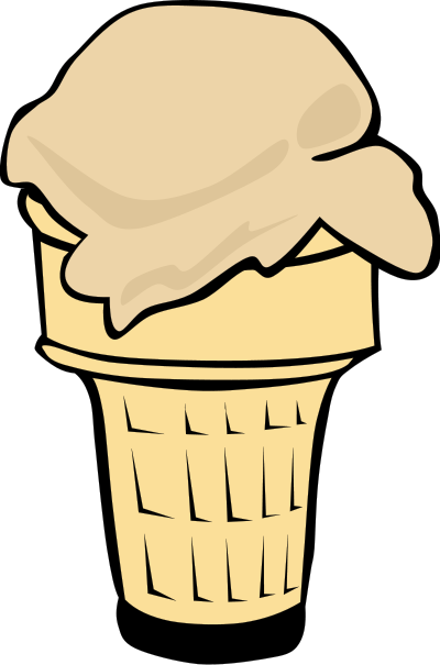 ice cream cone 1 scoop