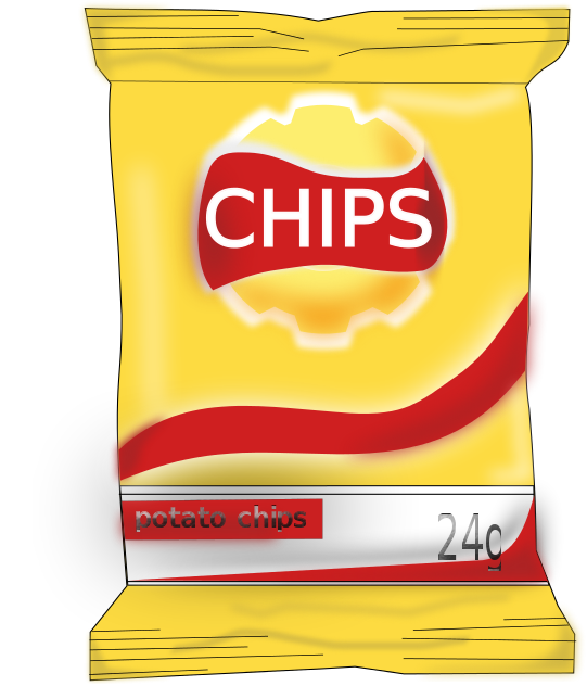 chips potato bag
