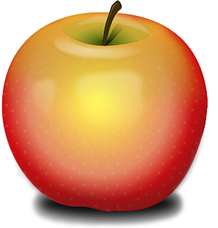 photorealistic apple