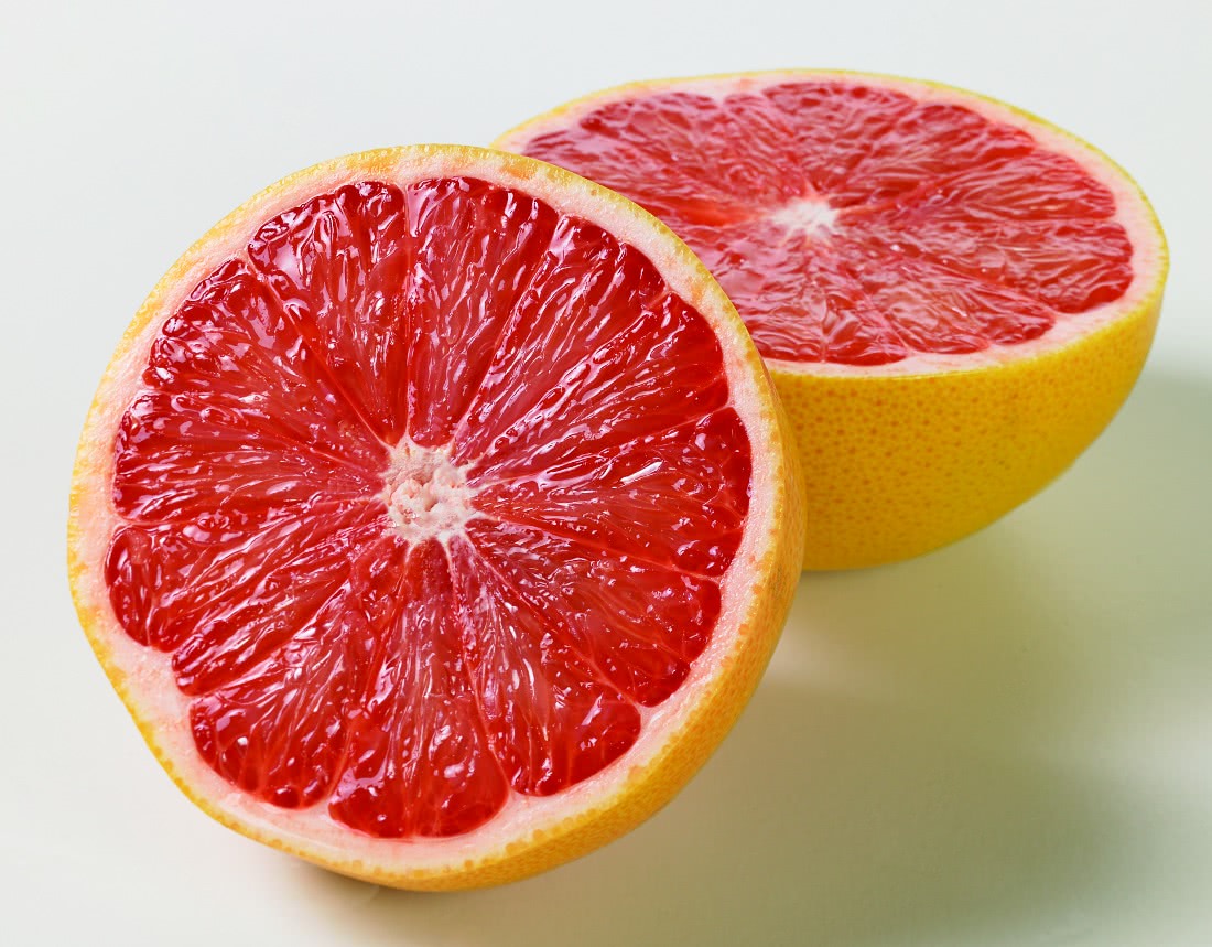 grapefruit halved