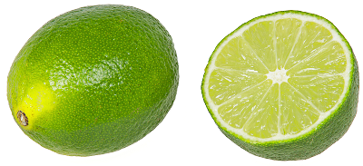 lime whole and sliced small