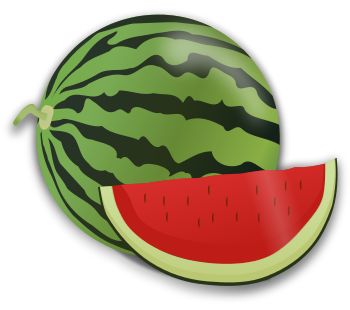 watermelon and slice