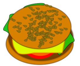 hamburger lettuce cheese tomato