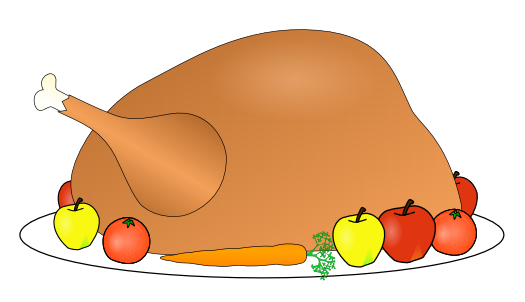turkey platter fruit