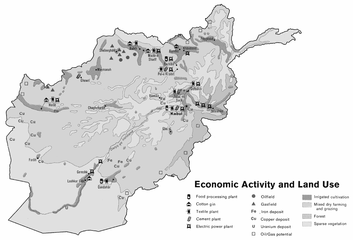Afghanistan land use 1982