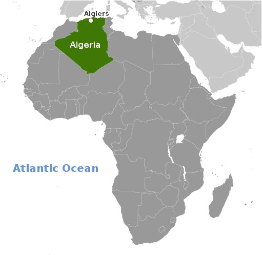 Algeria location label