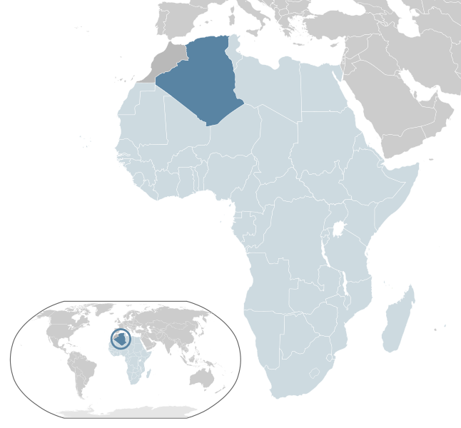 Algeria location map