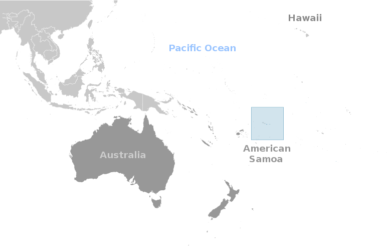 American Samoa location label