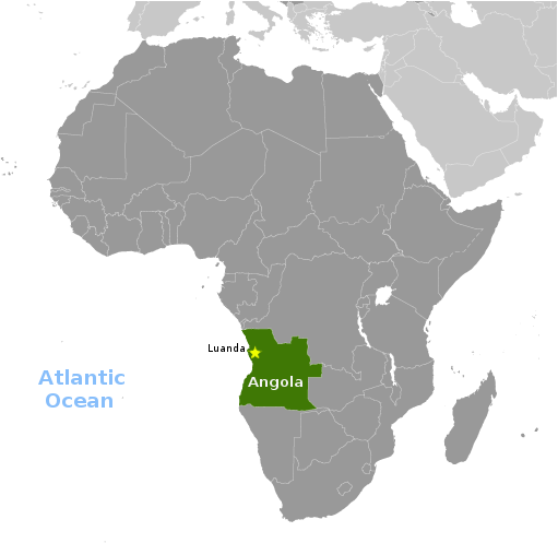 Angola location label