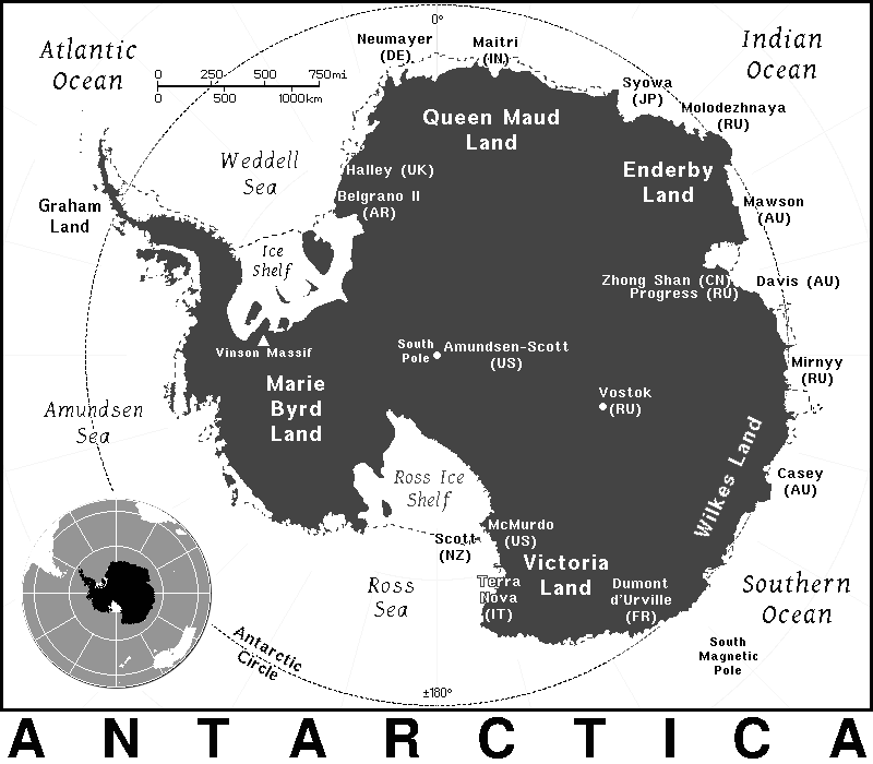 Antarctica BW