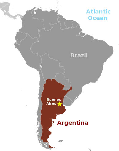 Argentina location label