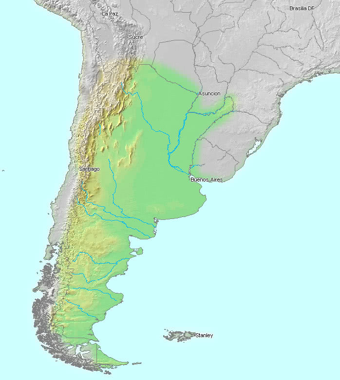 Argentina topographic