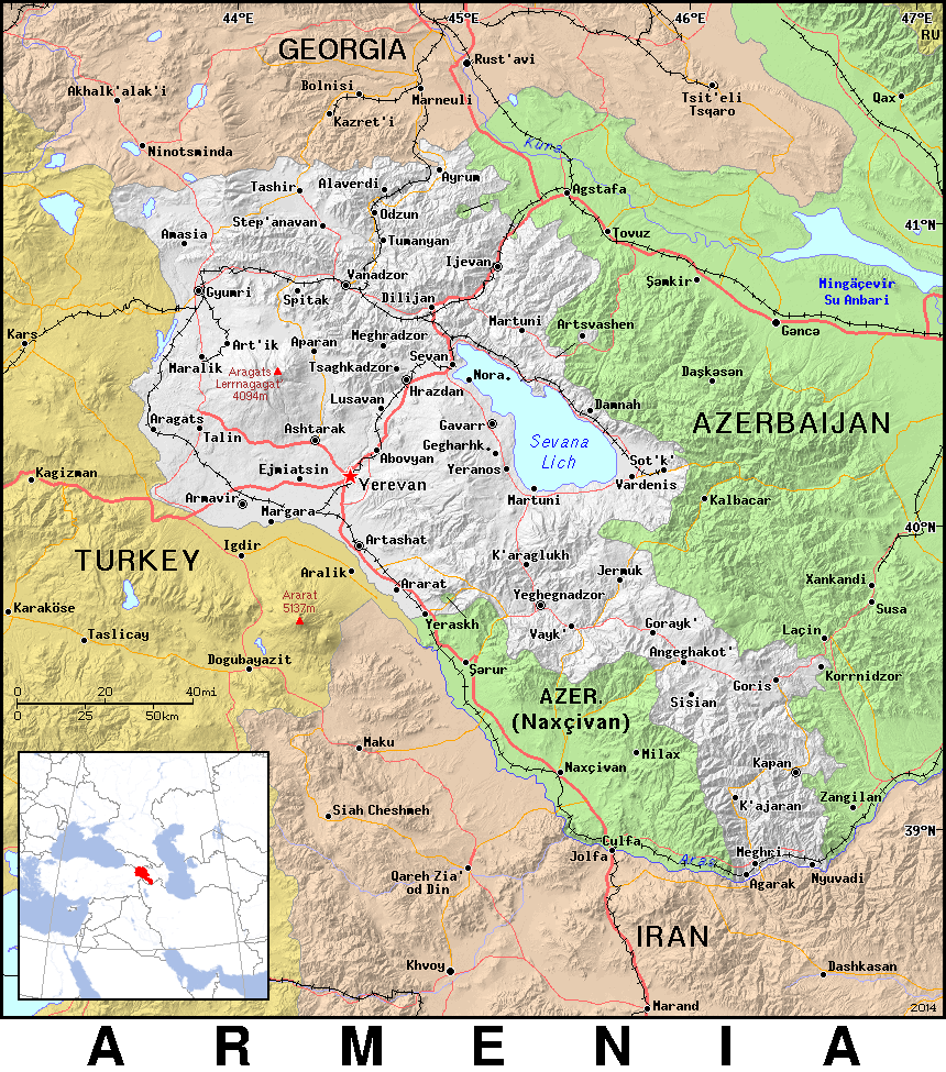 Armenia detailed 2