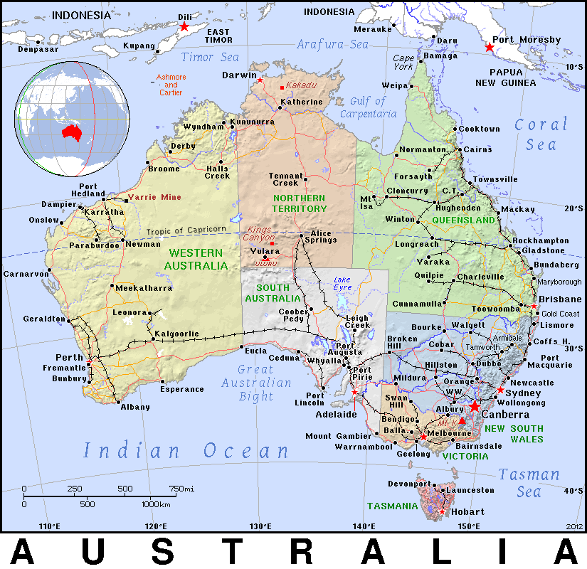 Australia detailed