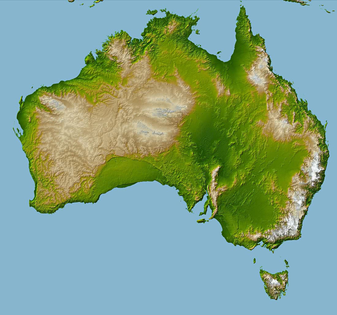 Australia topography