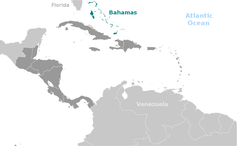 Bahamas location label