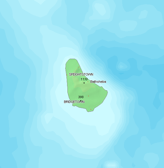 Barbados topographic