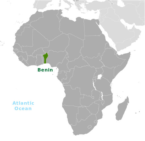 Benin location label