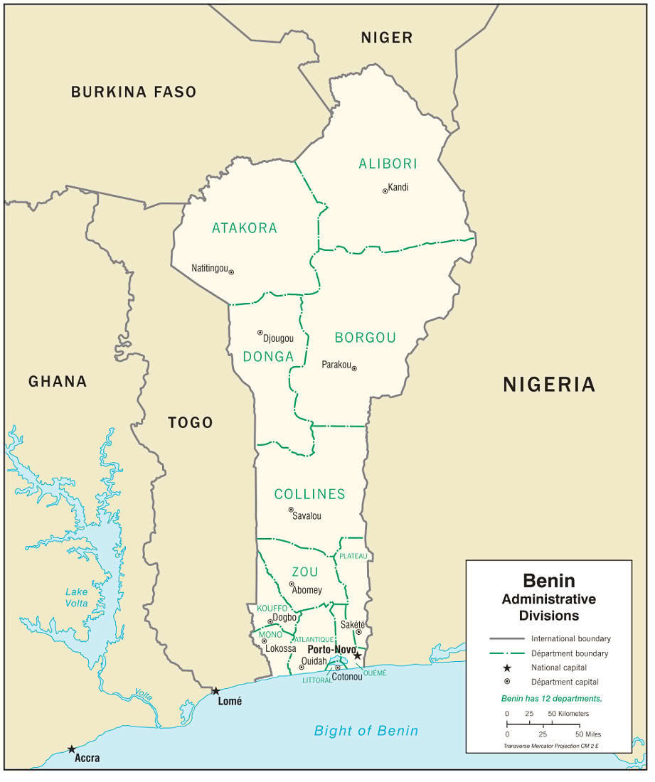 Benin regions 2007
