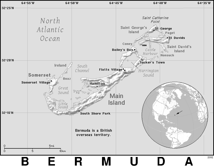 Bermuda detailed BW