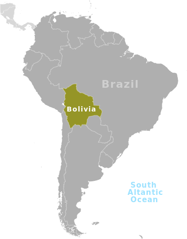 Bolivia location label