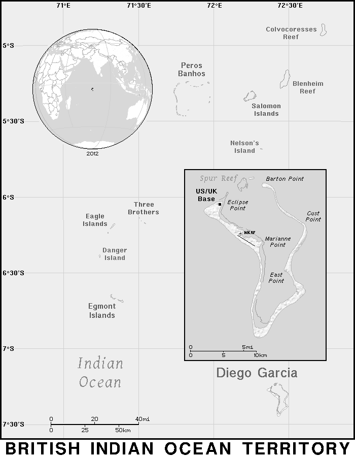 British Indian Ocean Territory BW