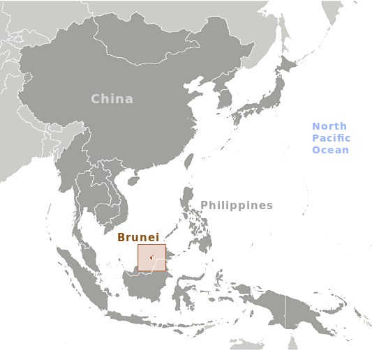 Brunei location label