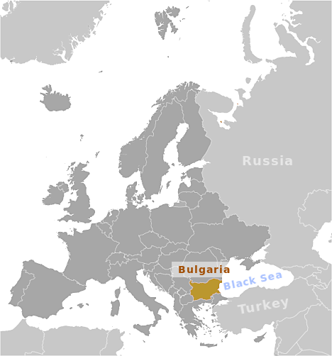 Bulgaria location label
