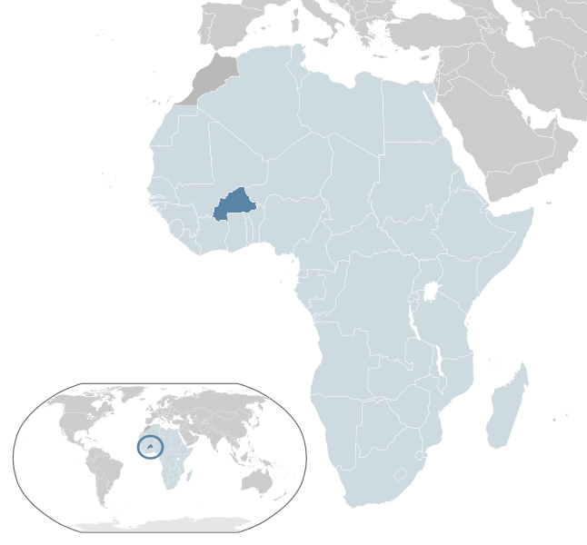 Burkina Faso location map
