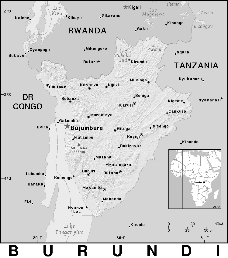 Burundi detailed BW