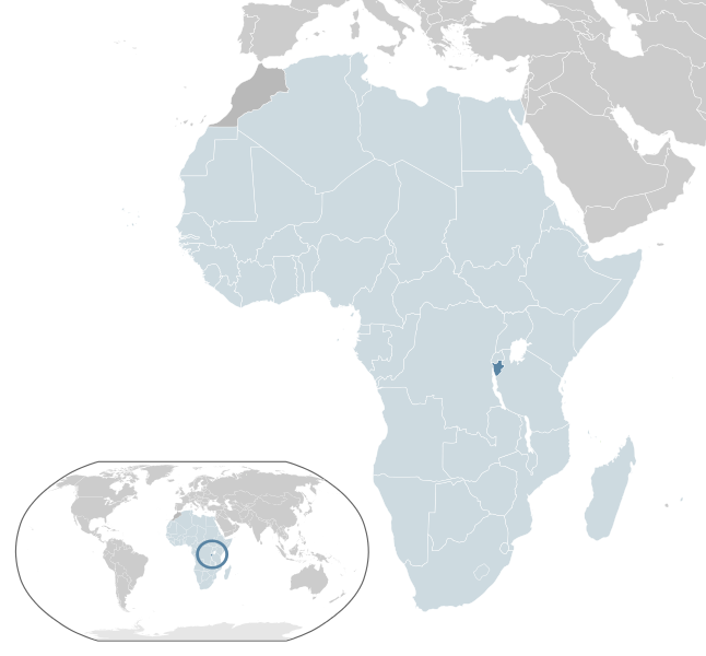 Burundi location map