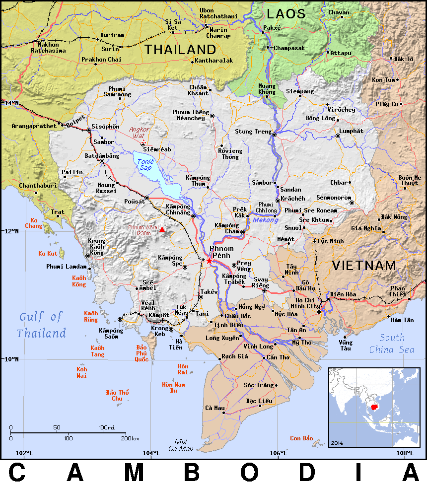 Cambodia detailed 2