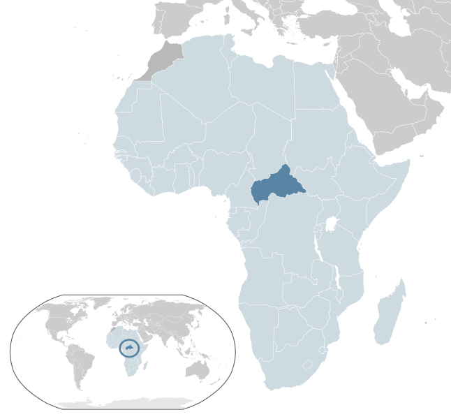 Central African Republic location map