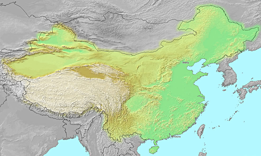 China topographic