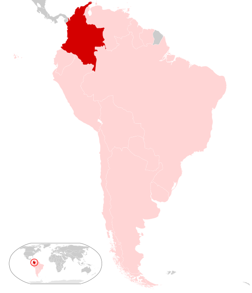 Colombia location map