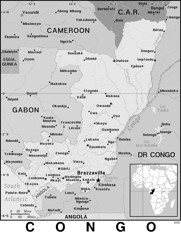 Congo detailed BW