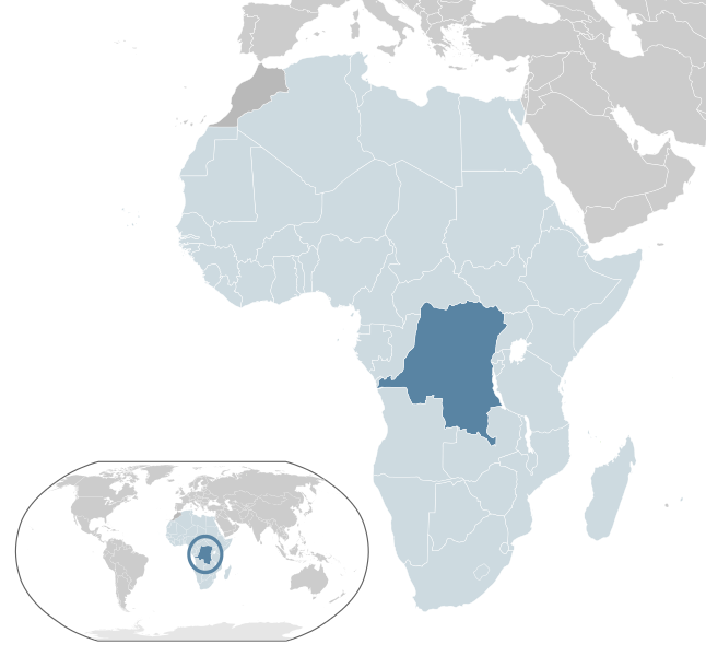 Congo DR location map