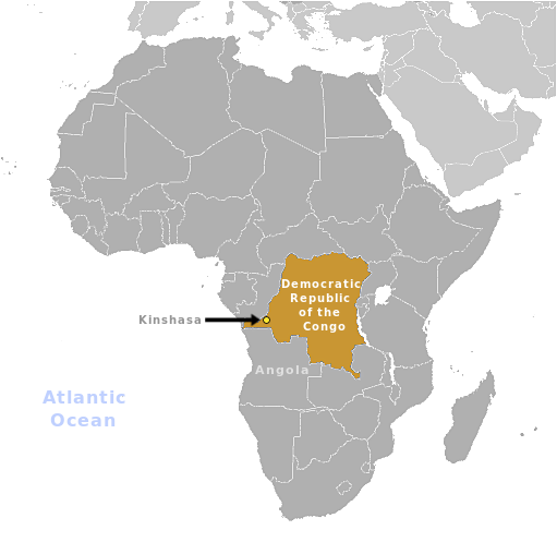 Congo Democratic Republic of the  location label
