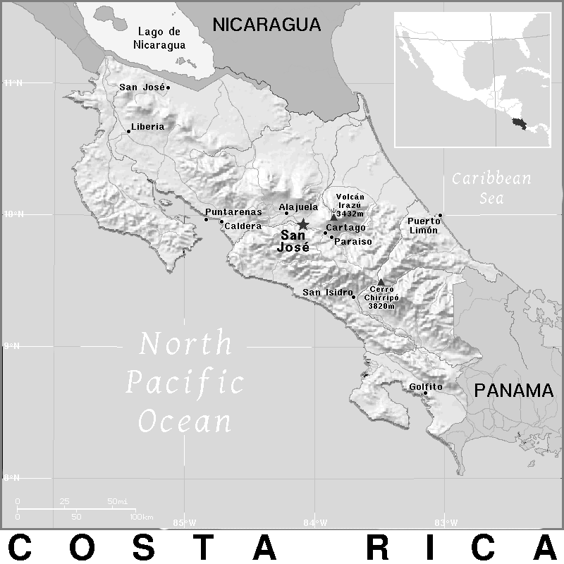 Costa Rica BW