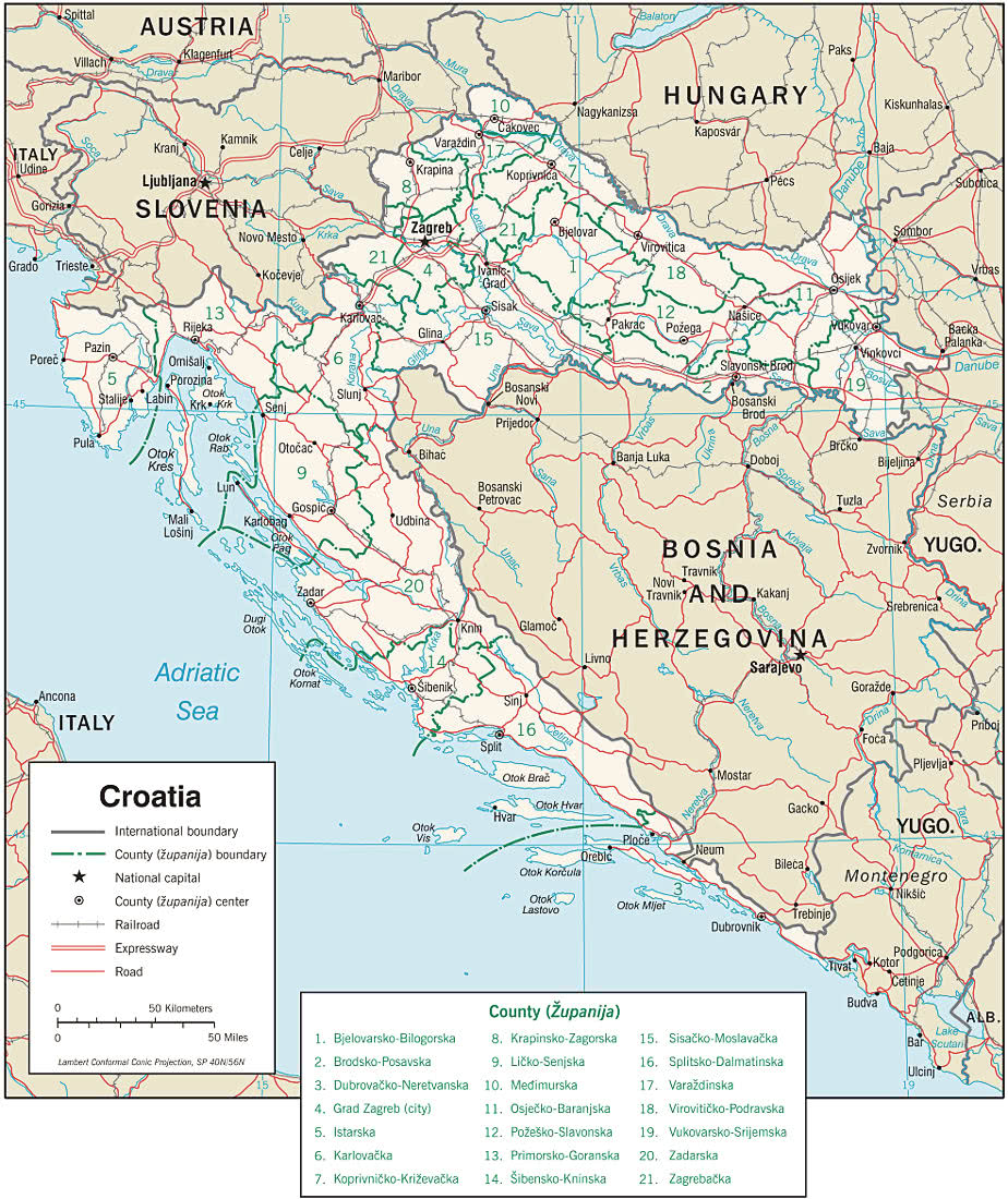 Croatia political 2001