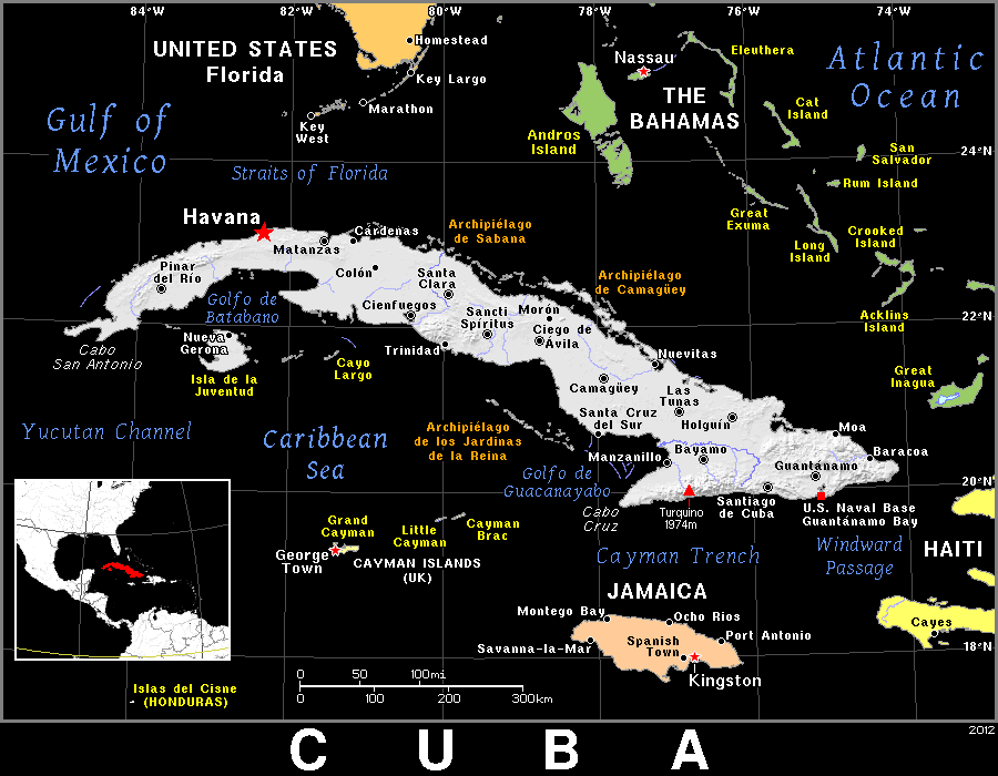 Cuba detailed dark