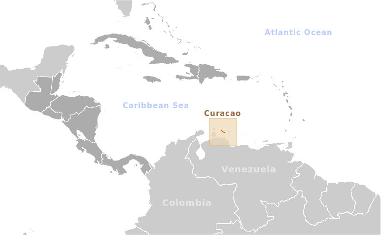 Curacao location label