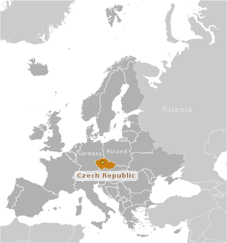 Czech Republic location label