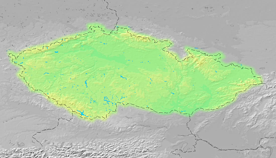 Czech Republic topographic