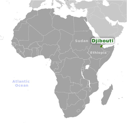 Djibouti location label
