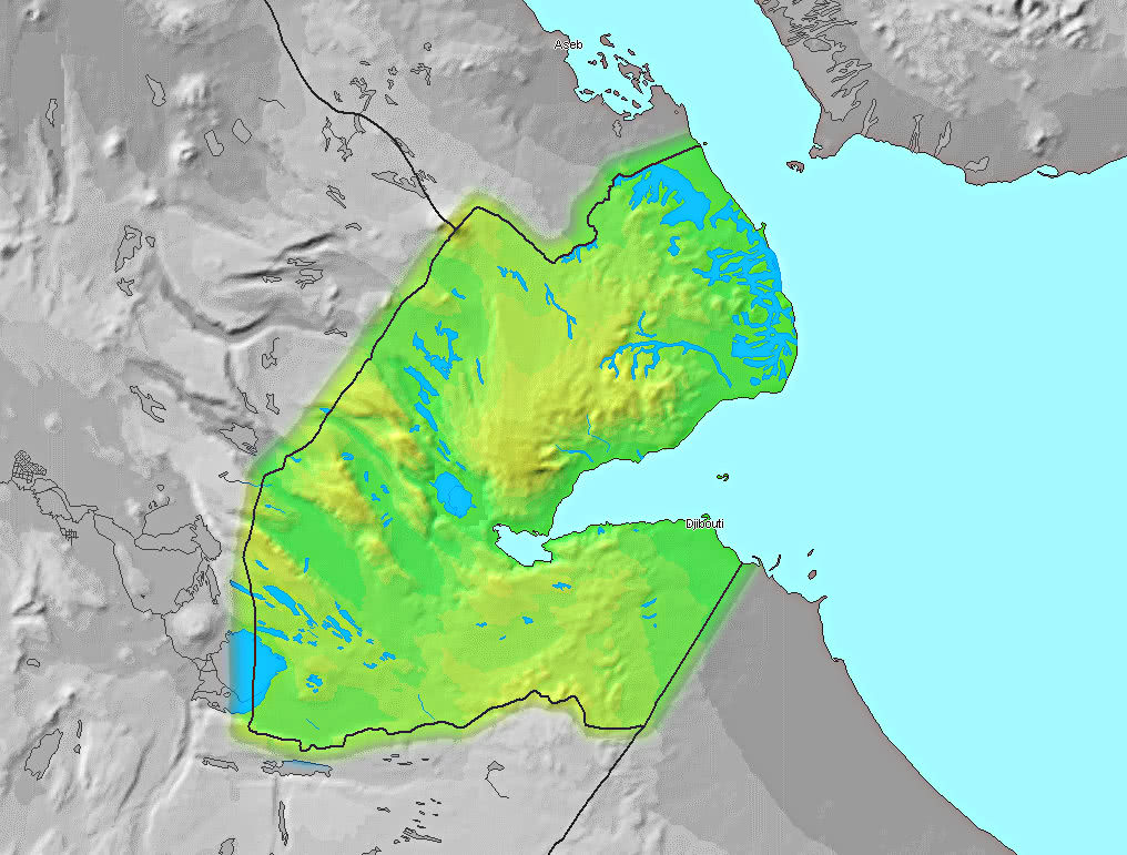 Djibouti topographic