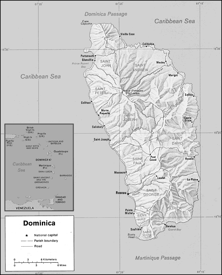 Dominica map