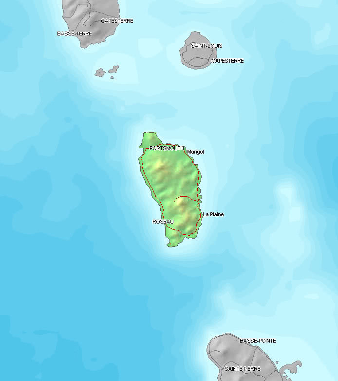 Dominica topographic