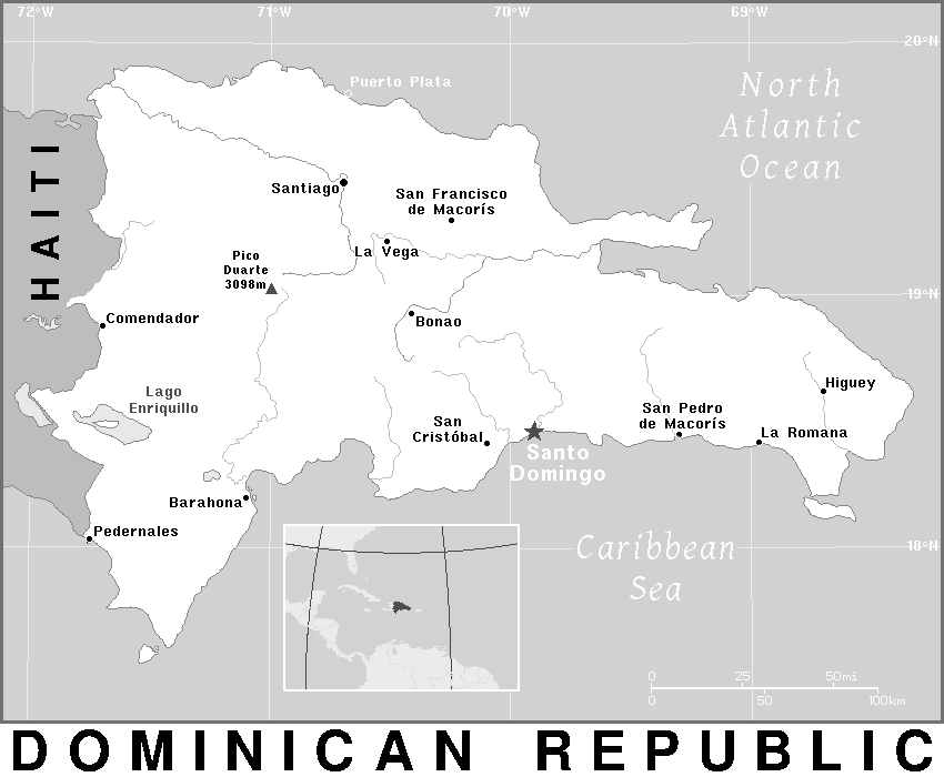 Dominican Republic BW