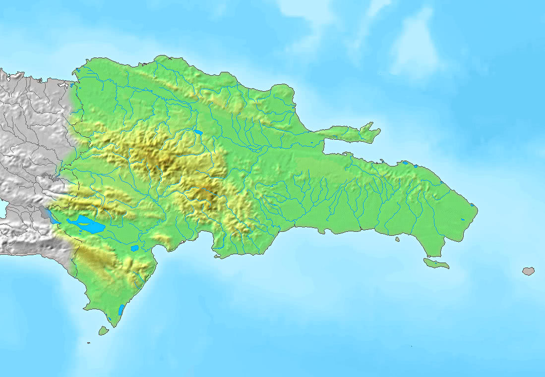 Dominican Republic topographic